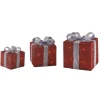 Gifi Cadeau lumineux rouge solaire 40 LED intérieur extérieur x3^ Décoration Extérieure De Noël