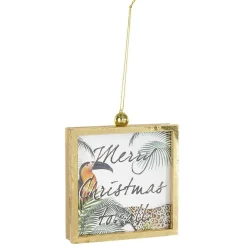 Gifi Cadre photo tropical à suspendre décoration de Noël^ Décoration Sapin