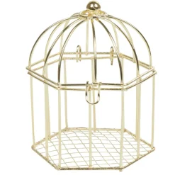 Clearance Gifi Cage à dragées dorée x2