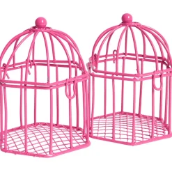 Sale Gifi Cage à dragées rose fuchsia x2