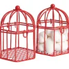 Sale Gifi Cage à dragées rouge x2