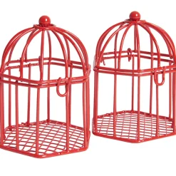 Sale Gifi Cage à dragées rouge x2