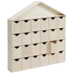 Gifi Calendrier de l'Avent 24 cases en bois^ Loisirs Créatifs Et Emballage Cadeau