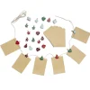 Gifi Calendrier de l'Avent à remplir avec pinces en bois et sachets 24 pièces^ Loisirs Créatifs Et Emballage Cadeau