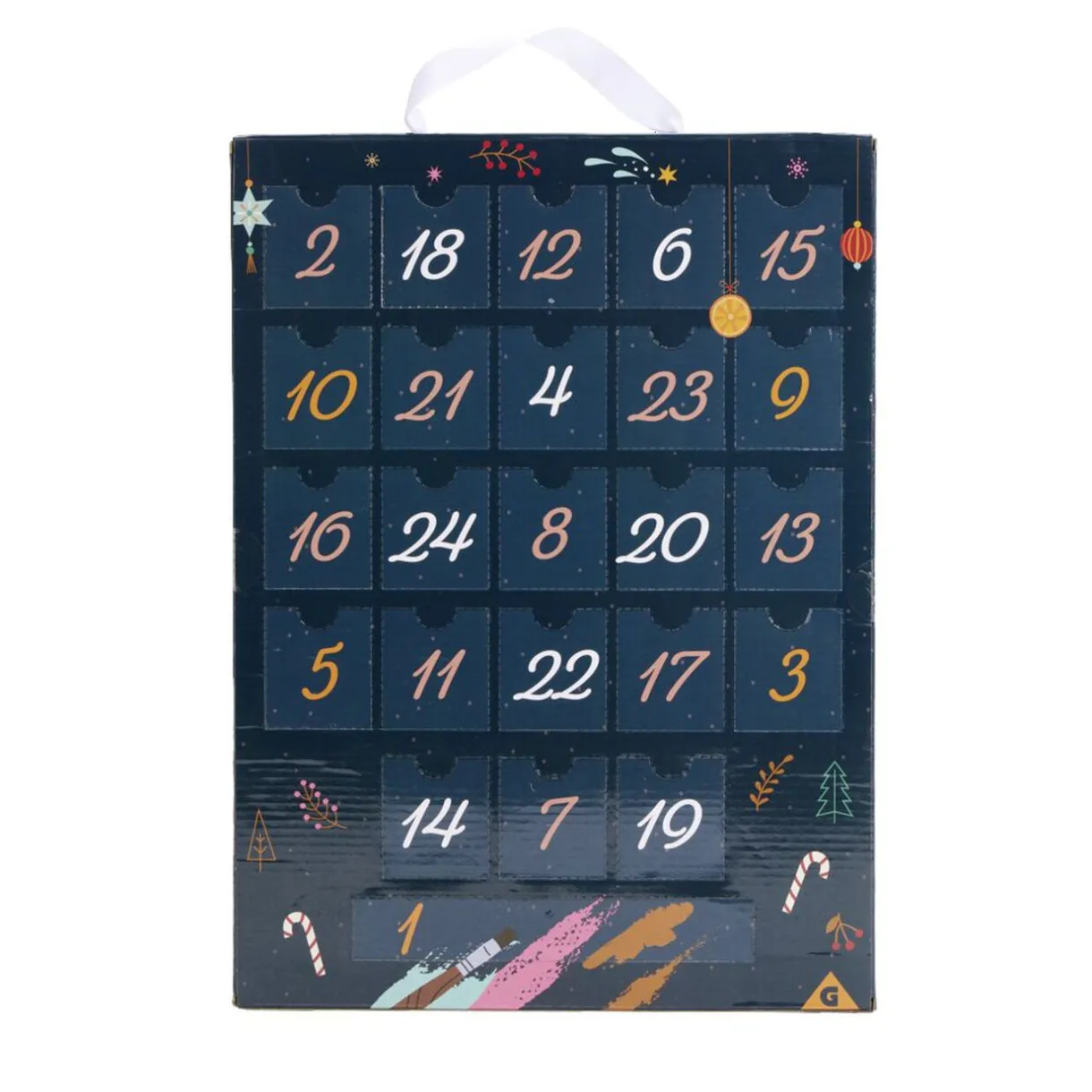 Gifi Calendrier de l'avent suspension à peindre^ Loisirs Créatifs Et Emballage Cadeau