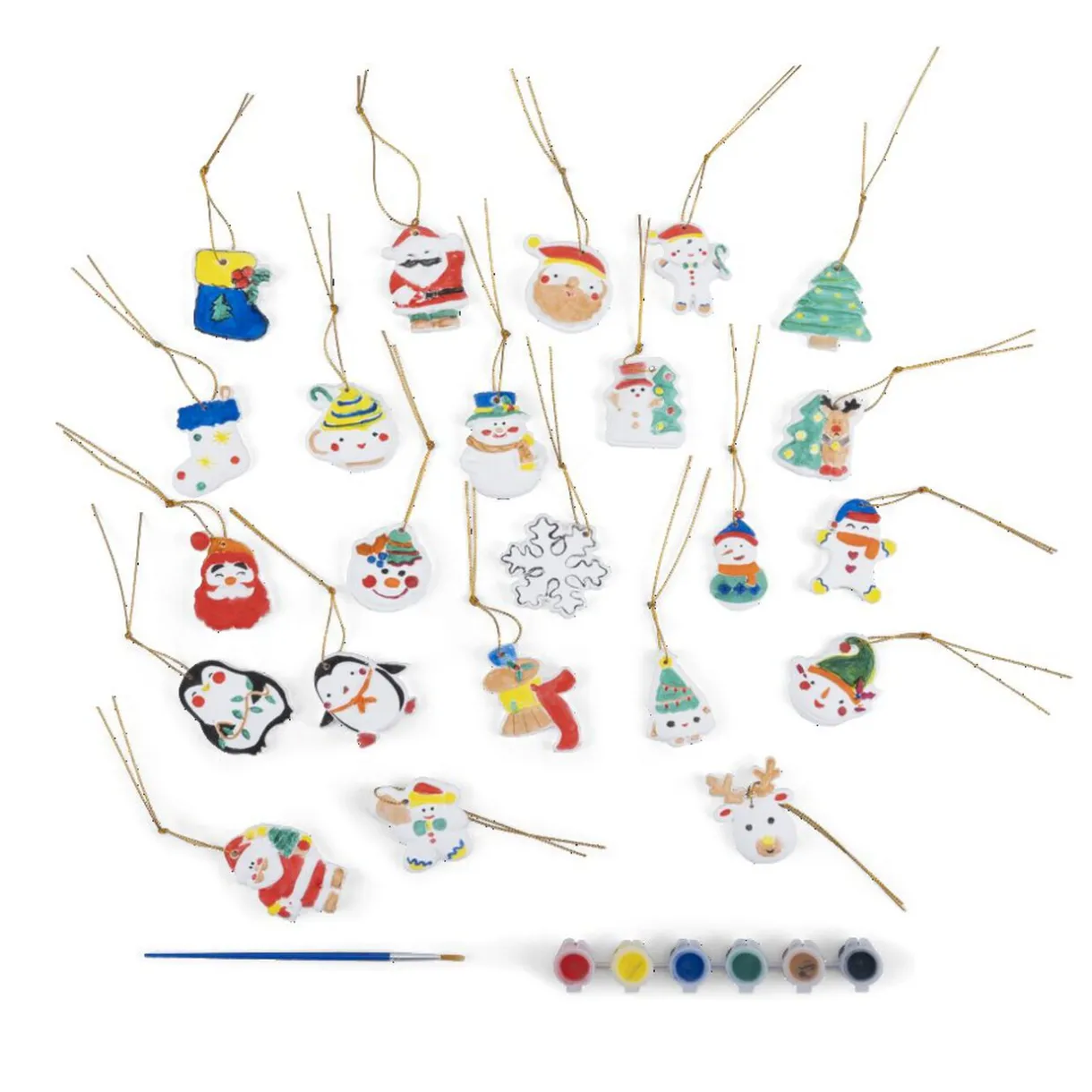 Gifi Calendrier de l'avent suspension à peindre^ Loisirs Créatifs Et Emballage Cadeau