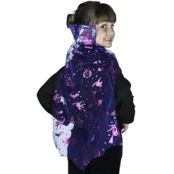 Best Gifi Cape Halloween pour enfant 7/9 ans orange violet ou vert