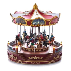 Gifi Carrousel animé lumineux musical 20 LED^ Décoration Intérieure De Noël