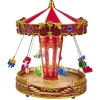 Gifi Carrousel de fête foraine animé lumineux et musical Village de Noël^ Décoration Intérieure De Noël