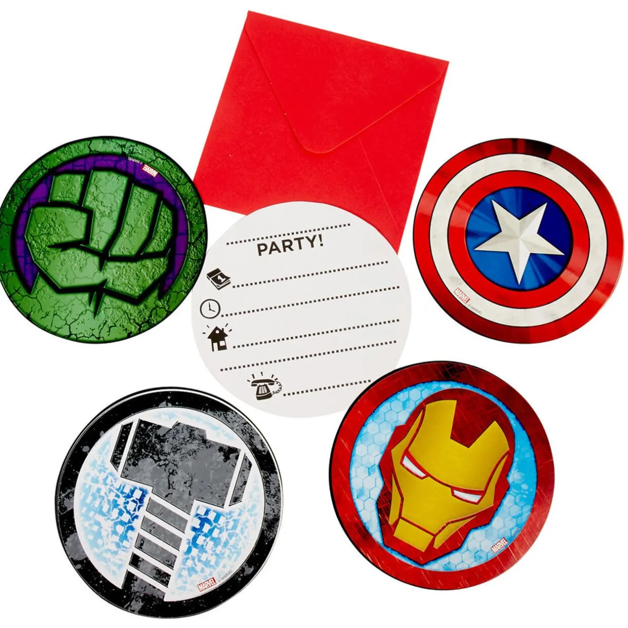 Gifi Carte d'invitation Avengers x6^ Loisirs Créatifs Et Emballage Cadeau