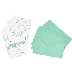 Gifi Carte d'invitation feux d'artifice avec enveloppe x 8^ Loisirs Créatifs Et Emballage Cadeau