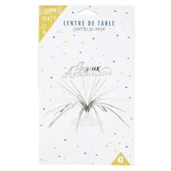 Outlet Gifi Centre de table "Joyeux anniversaire" argenté