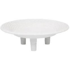 Clearance Gifi Centre de table rond surélevé à pieds mdf sculpté blanc