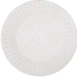 Clearance Gifi Centre de table rond surélevé à pieds mdf sculpté blanc