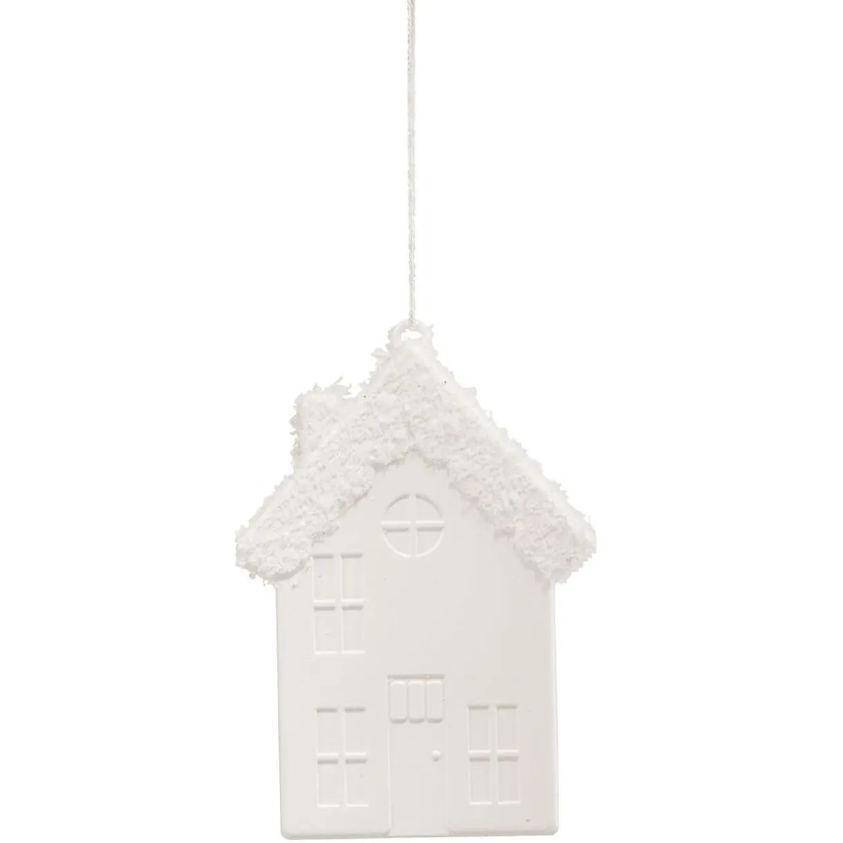 Gifi Chalet déco à suspendre Noël blanc H.10 cm x5^ Décoration Sapin