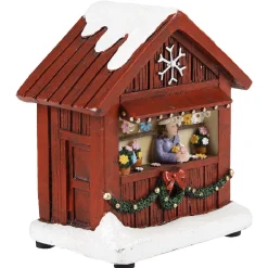 Gifi Chalet de Noël avec figurine lumineuse 3 LED^ Décoration Intérieure De Noël