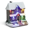 Gifi Chalet de Noël lumineux 6 LED en résine^ Décoration Intérieure De Noël