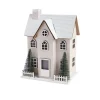 Gifi Chalet de Noël lumineux H20,5cm - 2 coloris rouge ou blanc^ Décoration Intérieure De Noël