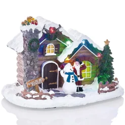 Gifi Chalet lumineux enclos des rennes 7 LED^ Décoration Intérieure De Noël