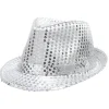 Best Gifi Chapeau à sequins avec led doré ou argenté