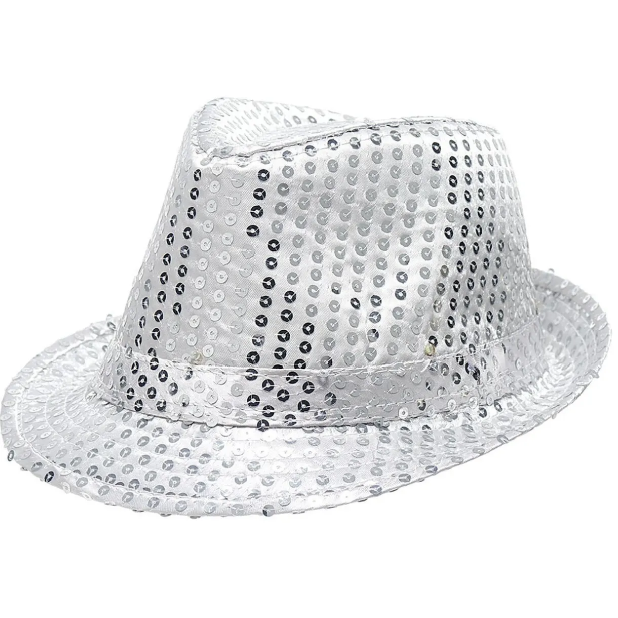 Best Gifi Chapeau à sequins avec led doré ou argenté