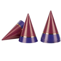 Best Gifi Chapeau de fête bleu et rouge en carton x 8
