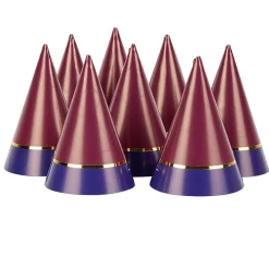 Best Gifi Chapeau de fête bleu et rouge en carton x 8