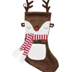 Gifi Chaussette de Noël à suspendre motif renne^ Décoration Sapin