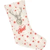 Gifi Chaussette de Noël imprimé renne à suspendre^ Décoration Sapin