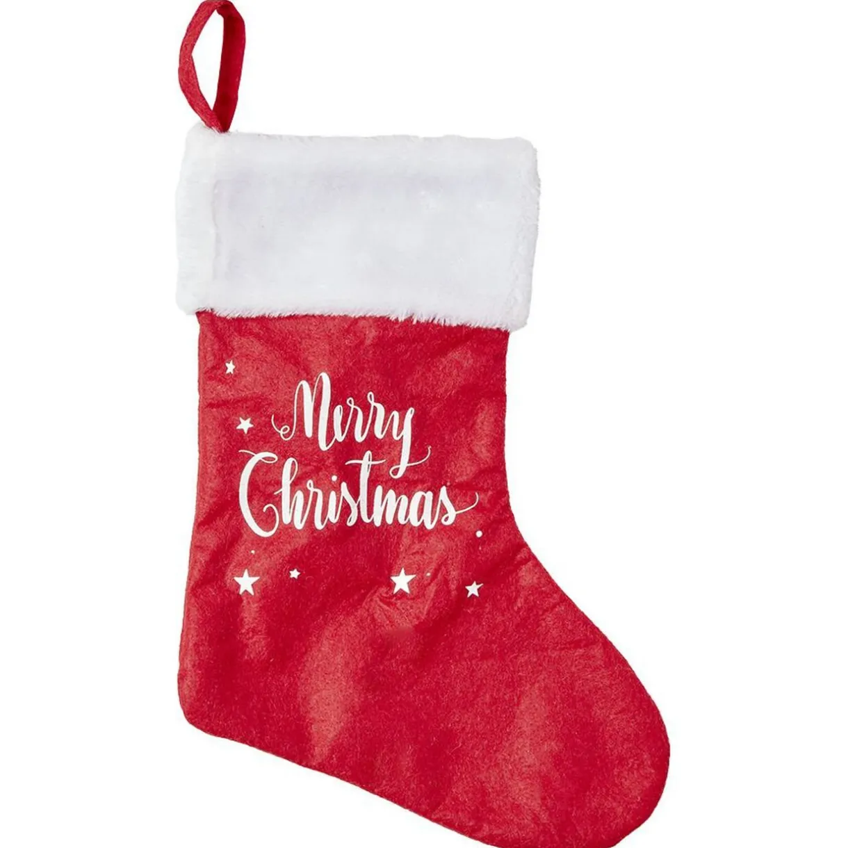 Gifi Chaussette de Noël lumineuse rouge et blanche H38cm^ Décoration Sapin
