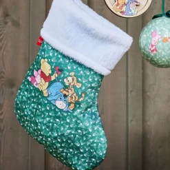 Gifi Chaussette de Noël Winnie vert et blanc H25cm^ Décoration Sapin