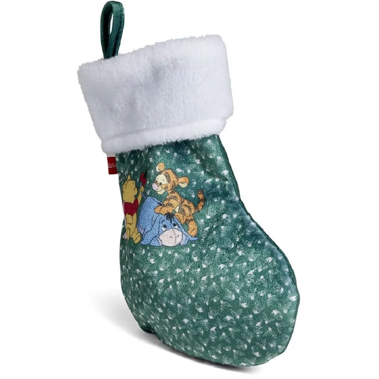 Gifi Chaussette de Noël Winnie vert et blanc H25cm^ Décoration Sapin