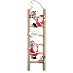 Gifi Échelle de Noël en bois à suspendre ou à poser H60cm - 2 modèles^ Décoration Intérieure De Noël
