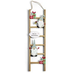 Gifi Échelle de Noël en bois à suspendre ou à poser H60cm - 2 modèles^ Décoration Intérieure De Noël