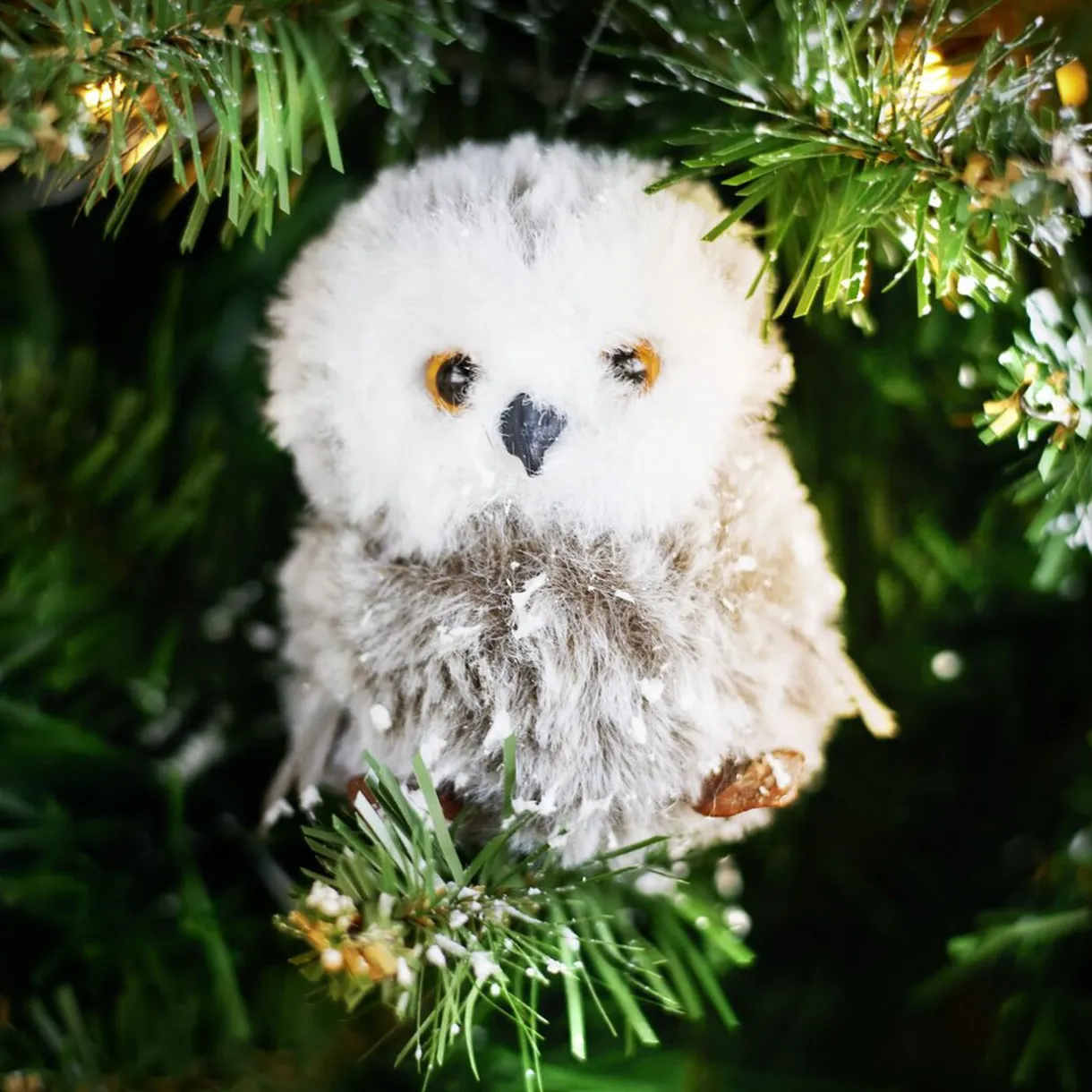 Gifi Chouette à suspendre effet peluche^ Décoration Sapin