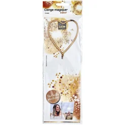 Outlet Gifi Cierge coeur doré