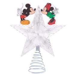 Gifi Cimier tête de sapin Noël lumineuse Mickey et Minnie Disney^ Décoration Sapin