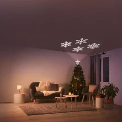 Gifi Cimier tête de sapin Noël projecteur 4 LED^ Décoration Sapin