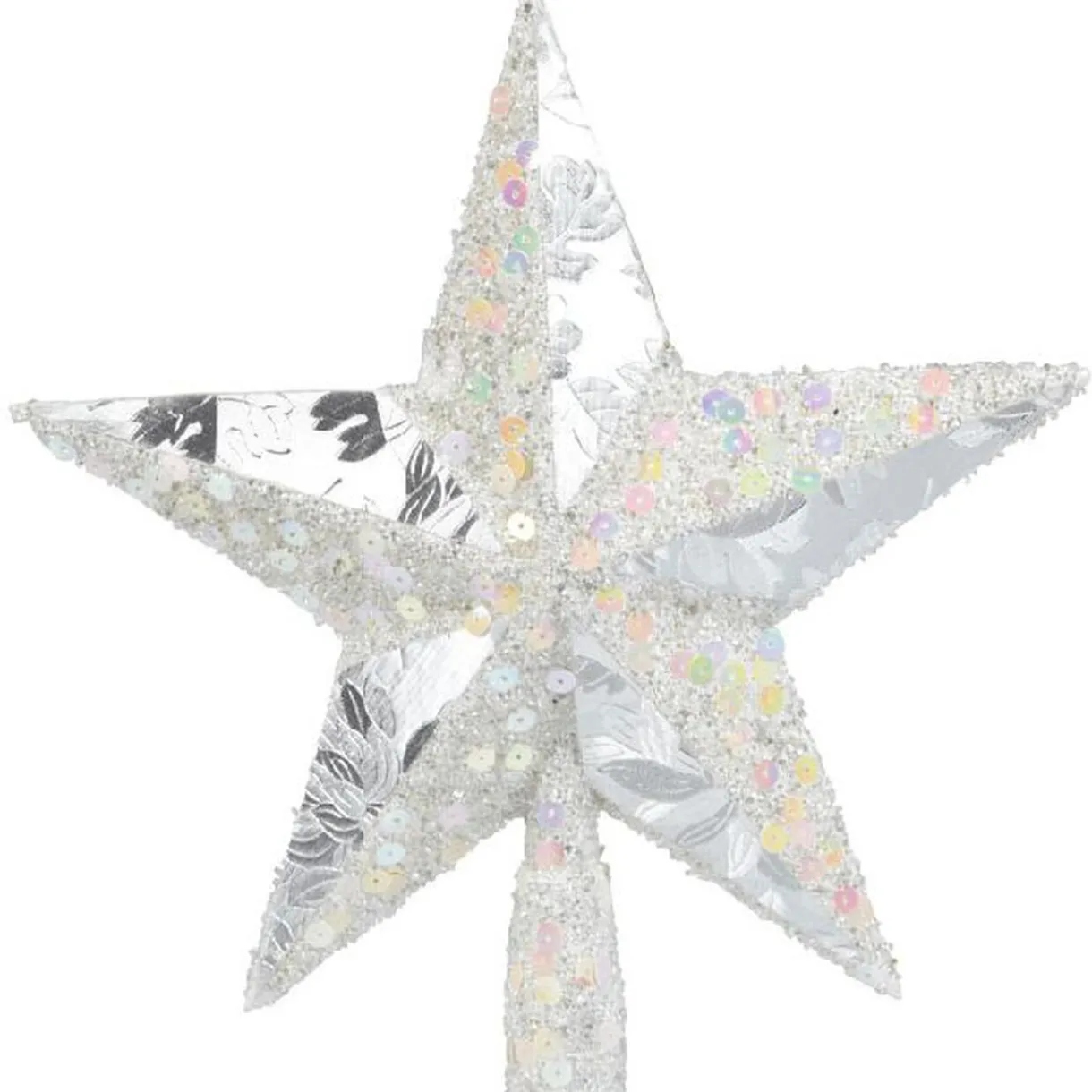 Gifi Cimier tête de sapin Noël étoile argentée^ Décoration Sapin