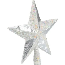 Gifi Cimier tête de sapin Noël étoile argentée^ Décoration Sapin