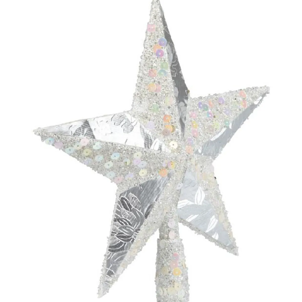 Gifi Cimier tête de sapin Noël étoile argentée^ Décoration Sapin