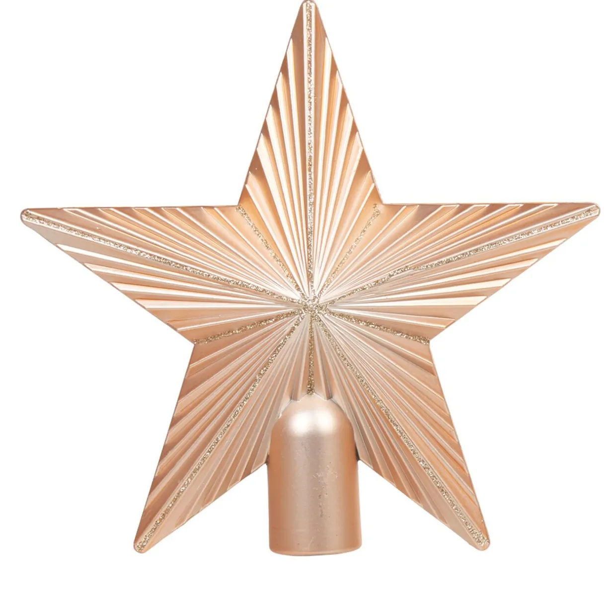 Gifi Cimier tête de sapin Noël étoile cuivre pailleté^ Décoration Sapin