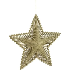 Gifi Cimier tête de sapin Noël étoile plastique ajouré doré^ Décoration Sapin