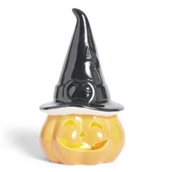 Hot Gifi Citrouille Halloween éclairage LED porcelaine orange