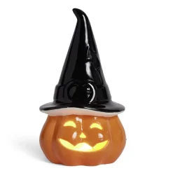 Hot Gifi Citrouille Halloween éclairage LED porcelaine orange