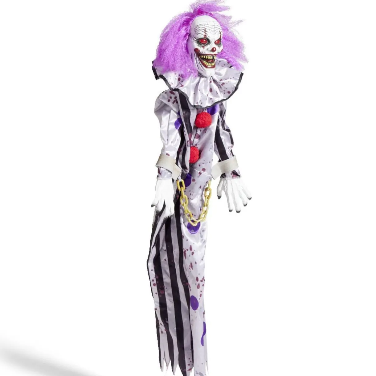 Hot Gifi Clown Halloween animé et lumineux H118cm