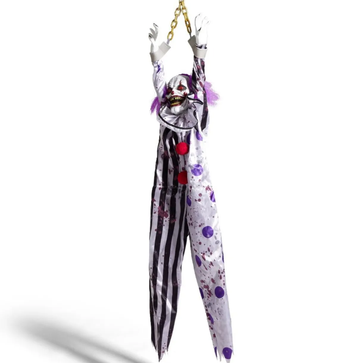 Hot Gifi Clown Halloween animé et lumineux H118cm