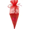 Clearance Gifi Cône à dragées organza rouge x4