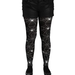 Sale Gifi Collant noir toile d'araignée enfant