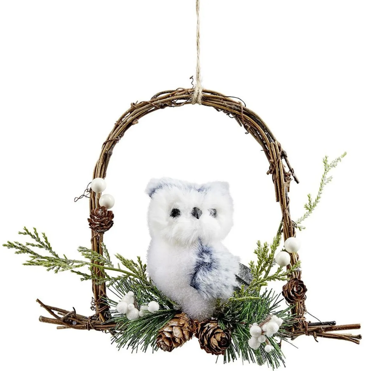 Gifi Couronne de Noël animaux à suspendre Ø17cm^ Loisirs Créatifs Et Emballage Cadeau